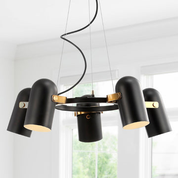 Eugenio Adjustable Metal LED Chandelier - JONATHAN Y